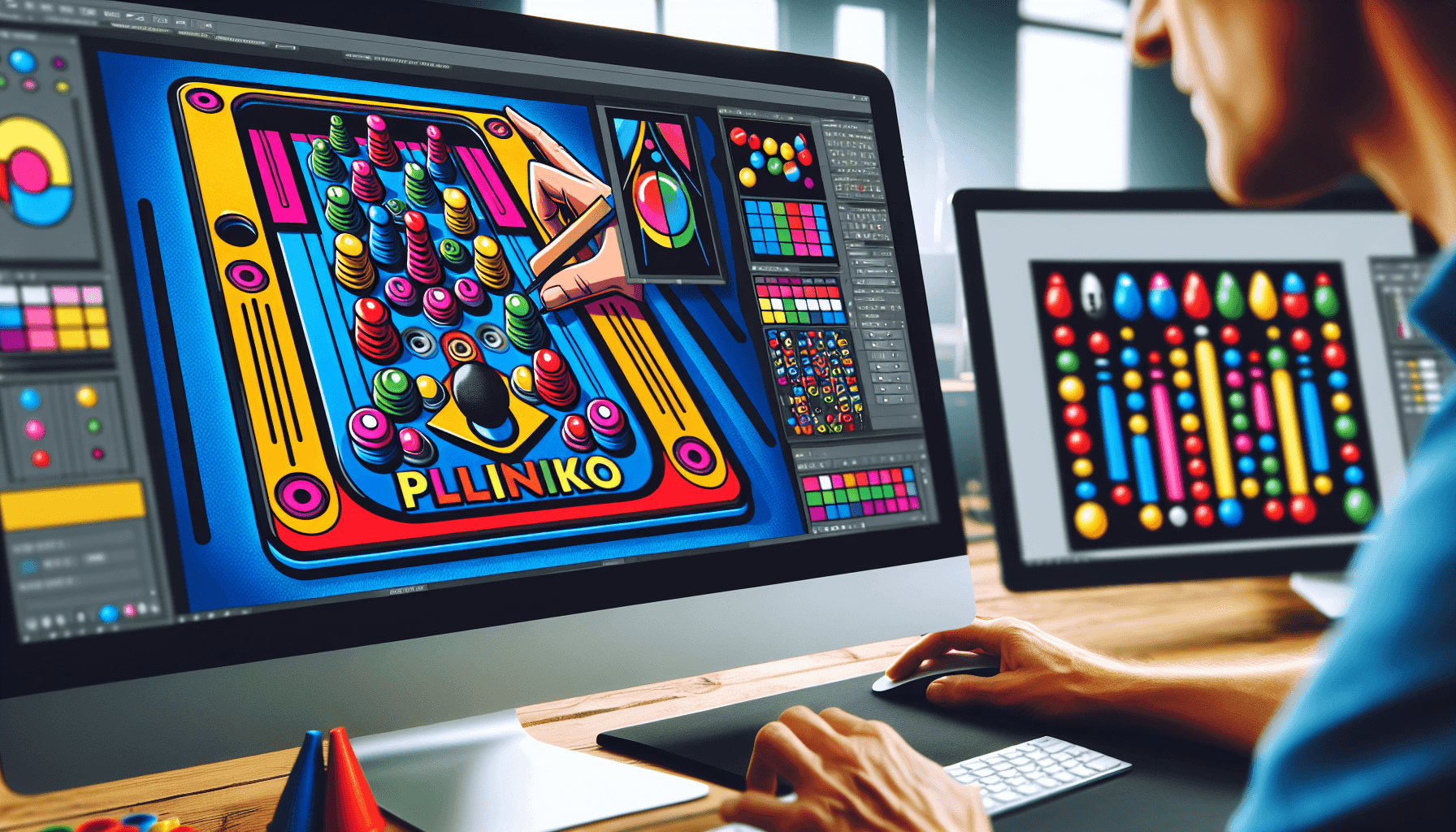 Designer's screen with game design